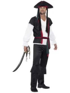Aye Aye piratkaptein kostyme - Sort