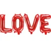 Ballongbanner - "Love" - Rød Folie