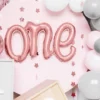 Ballongbanner - "One" - Rosegull Folie