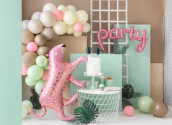 Ballongbanner - "Party" - Rosa Folie
