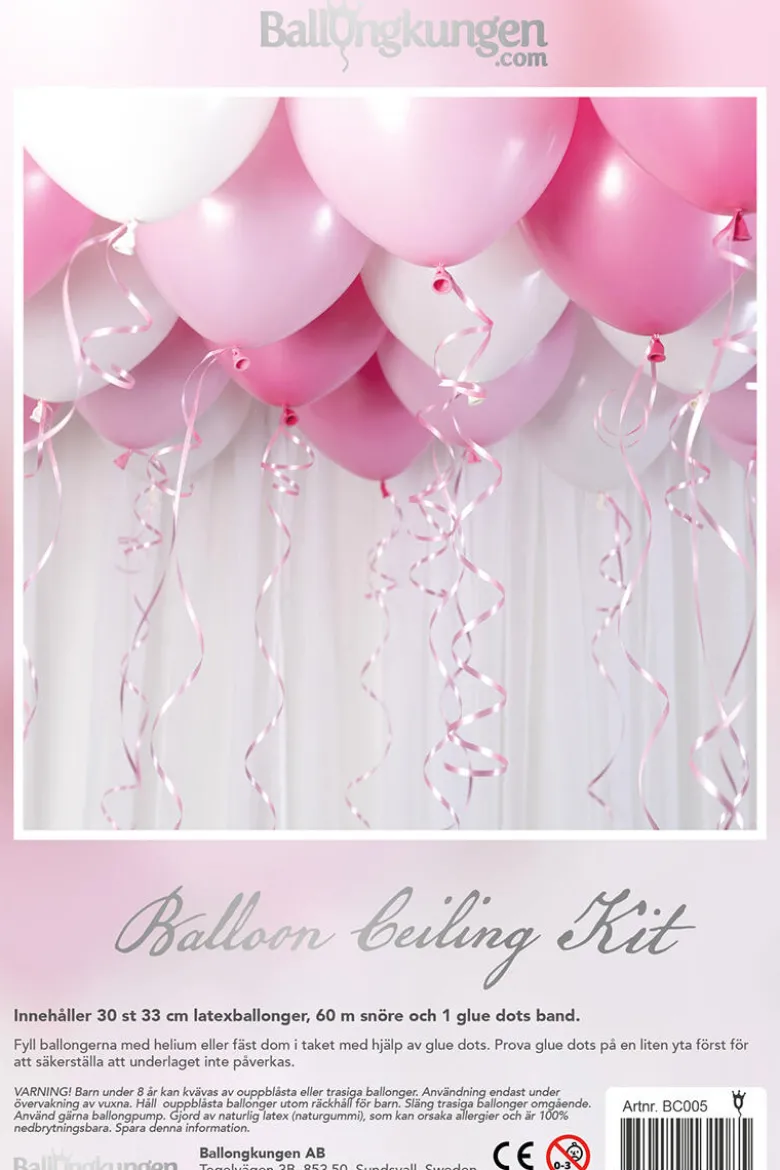 Ballongdekorkit - Baby Rosa