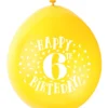 Ballonger - 6 År "Happy 6th Birthday"