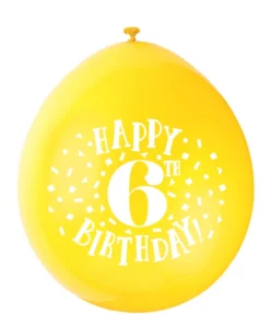 Ballonger - 6 År "Happy 6th Birthday"