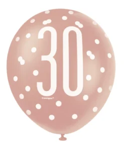 Ballonger - 30 År - Rosegull