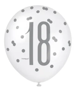 Ballonger - 18-årsdag - Blå & Sølv
