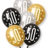 Ballonger - 50 år - Sort & Sølv