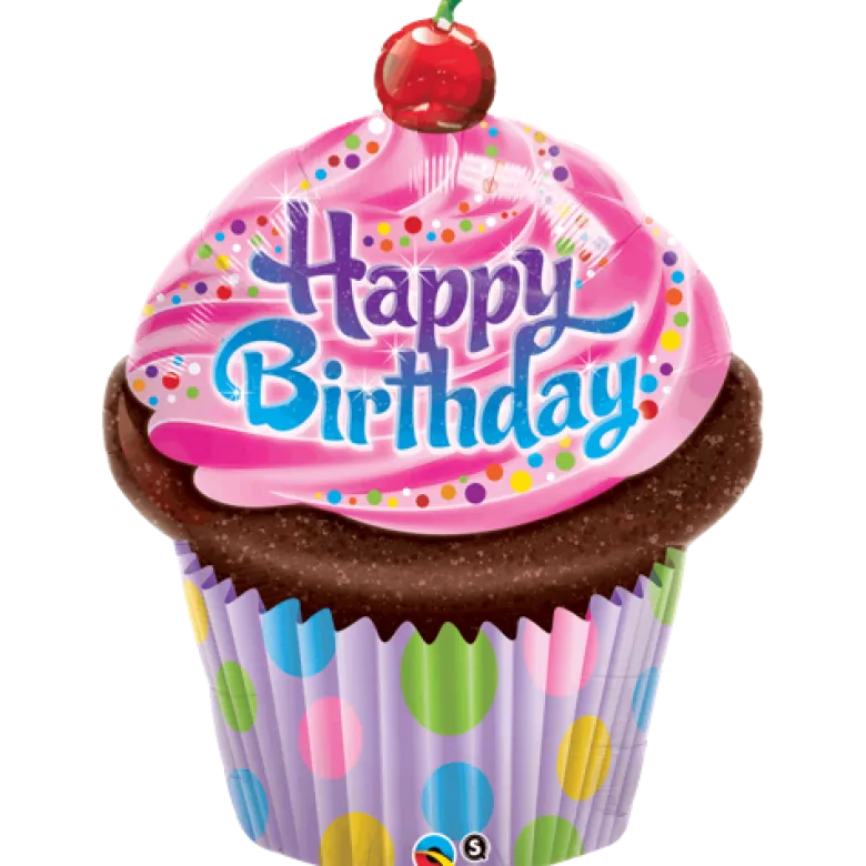 Birthday Frosted Cupcake