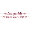 Bokstavbanner - "Love you lots" - "XOXO"