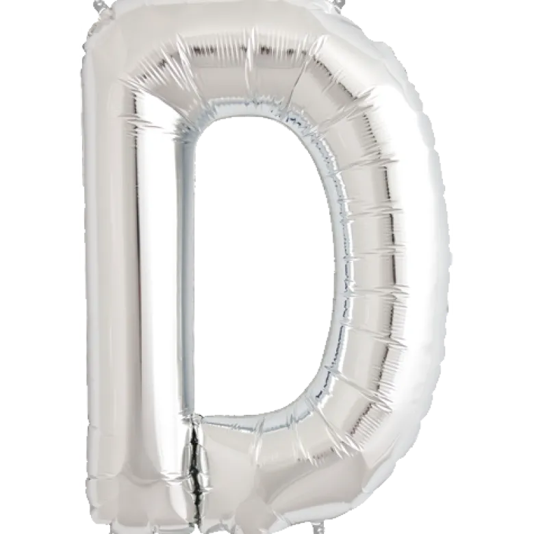 Bokstav D Silver
