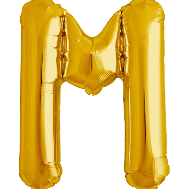 Bokstav M Gold