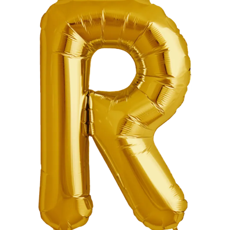 Bokstav R Gold