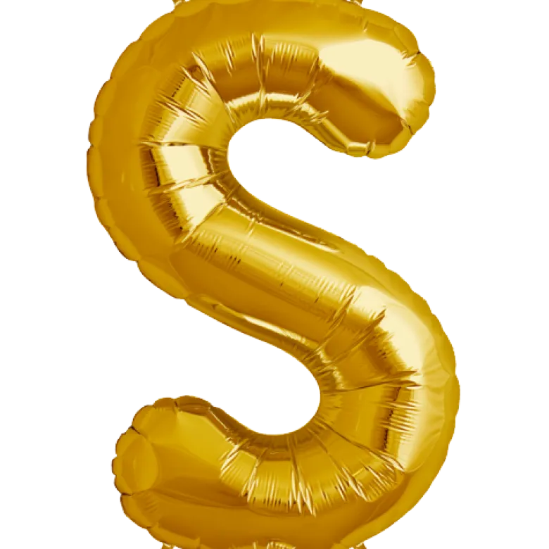 Bokstav S Gold