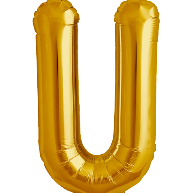 Bokstav U Gold