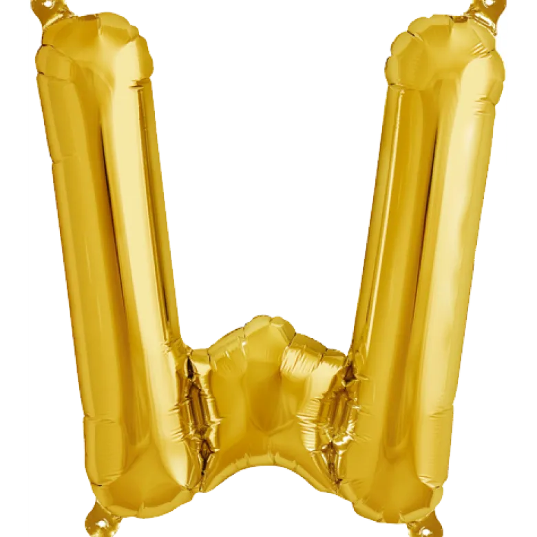 Bokstav W Gold