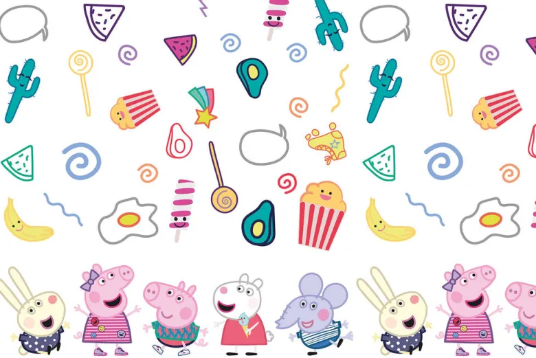 Bordduk - Peppa Gris Messy - Plast