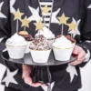 Cupcaketopper - Stjerne - Gull