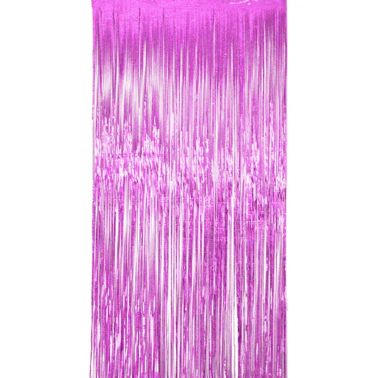 Dørgardin - Frynset - Sparkling Pink