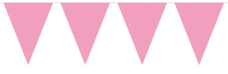 Flaggbanner - Lys Rosa