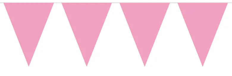 Flaggbanner - Lys Rosa