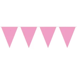 Flaggbanner - Lys Rosa
