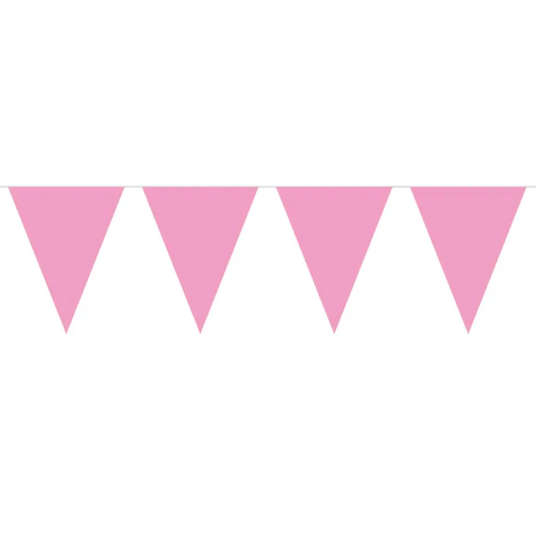 Flaggbanner - Lys Rosa