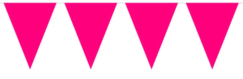 Flaggbanner - Magenta - Plast