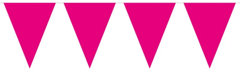 Flaggbanner - Magenta - Plast
