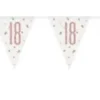 Flaggbanner - 18 År - Rosegull