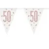 Flaggbanner - 50 År - Rosegull
