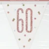 Flaggbanner - 60 År - Rosegull