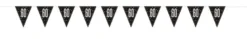 Flaggbanner - 60 År - Sort & Sølv