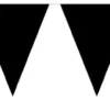 Flaggbanner - Sort - Plast