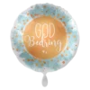 Folieballong - God Bedring - Gull & Blå