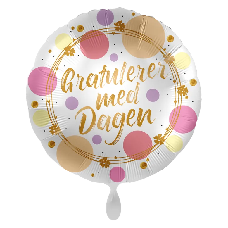 Folieballong - "Gratulerer Med Dagen"