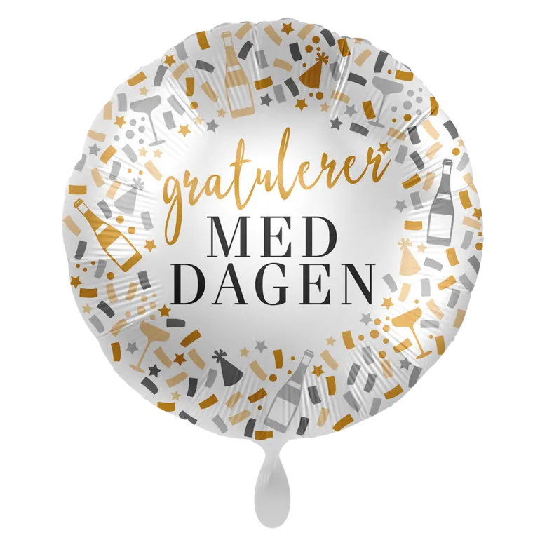 Folieballong - "Gratulerer Med Dagen"