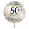 Folieballong - Gratulerer - 80 År
