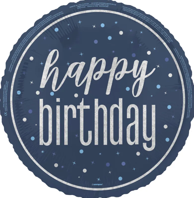 Folieballong - "Happy Birthday"