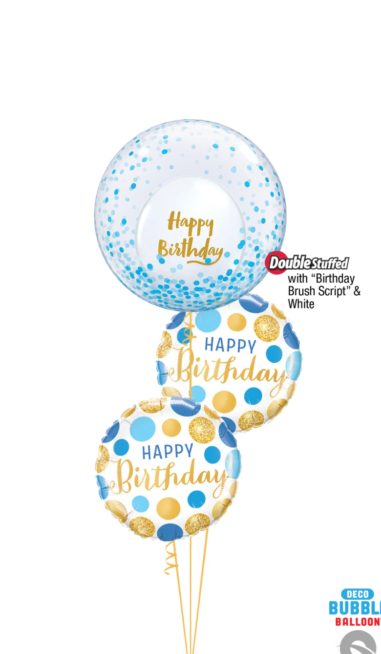 Folieballong - "Happy Birthday" Prikker