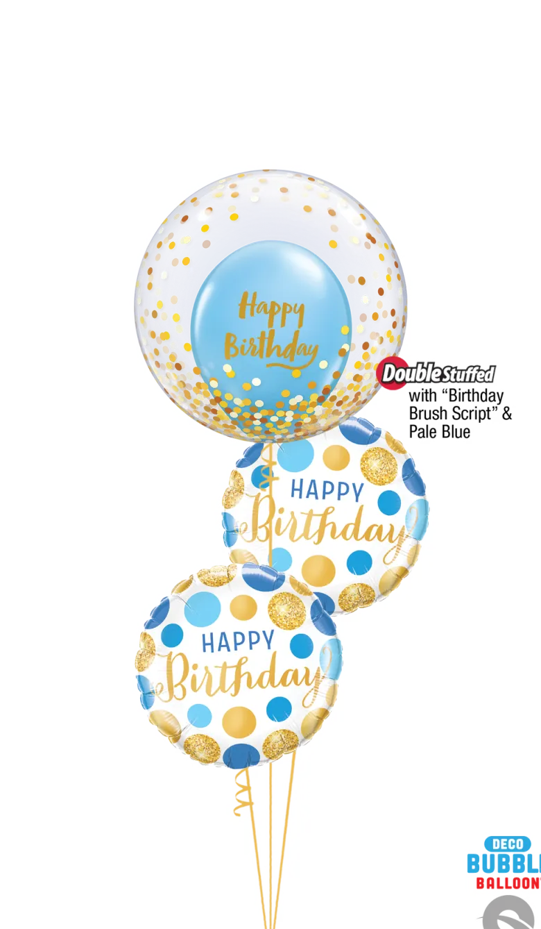 Folieballong - "Happy Birthday" Prikker
