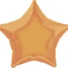 Folieballong - Oransje - Stjerne