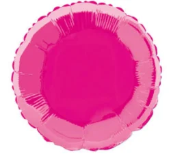Folieballong - Rund - Rosa