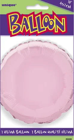 Folieballong - Rund - Rosa Lys