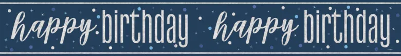Foliebanner - "Happy Birthday"