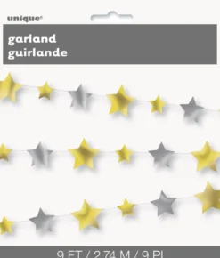 Girlander - Stjerner - Gull og Sølv