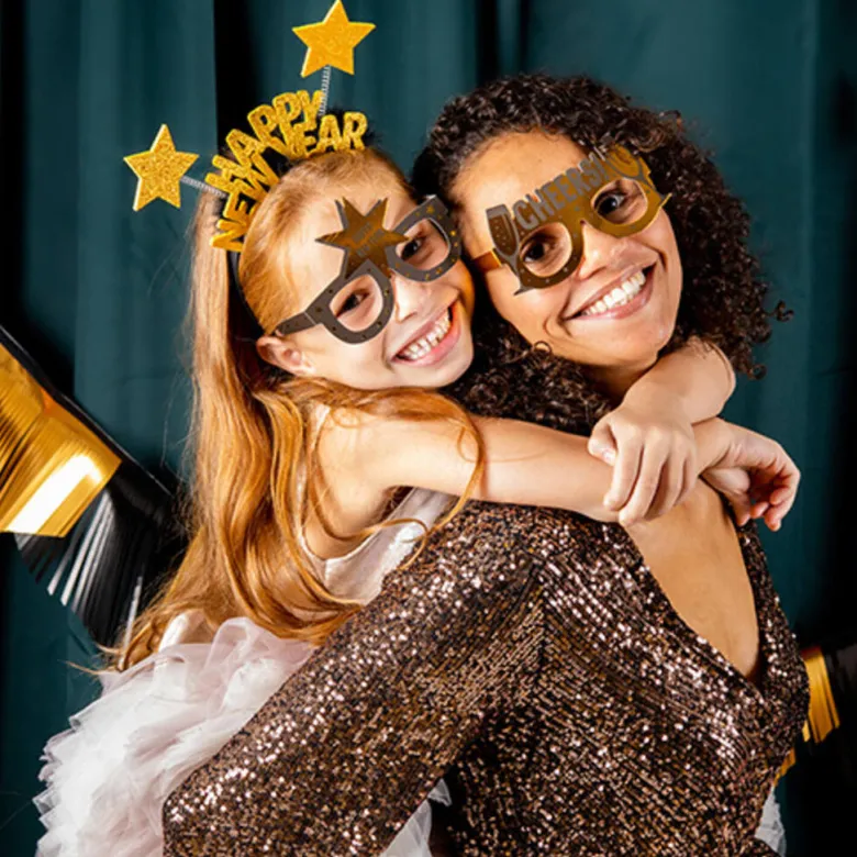 Happy New Year - Black & Gold HNY