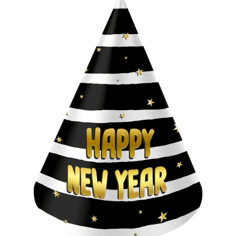 Happy New Year - Black & Gold HNY