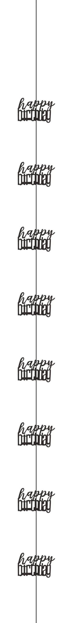Hengende dekorasjon - "Happy Birthday"