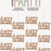 Hengende dekorasjon - "Happy Birthday"