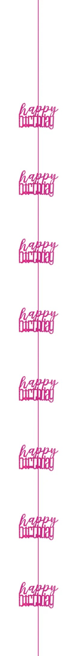 Hengende Dekorasjon - "Happy Birthday"