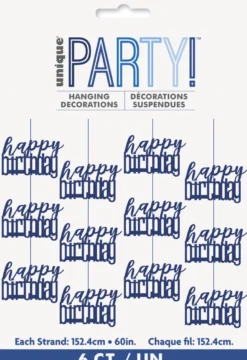 Hengende dekorasjon - "Happy Birthday"